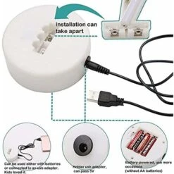 MINKUROW Led Cupid's Bow Neon Sign With Heart Neon Sign Christmas Birthday Home Decor - Pink -Lemax Negozio 80890147 4