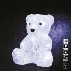 Fa Indoor Bear Con 16 Led A Batteria - Feeric Lights & Christmas