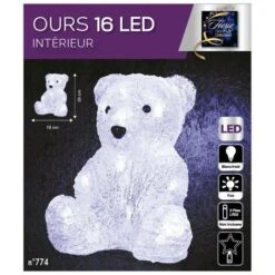 Fa Indoor Bear Con 16 Led A Batteria - Feeric Lights & Christmas -Lemax Negozio 83766263 3