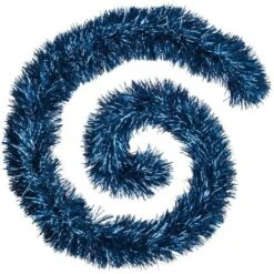 Ghirlanda Di Boa Blu Neon 2m - Ghirlanda Blu Neon Boa, In Polietilene, Lunghezza 200 Cm - Feeric Lights & Christmas