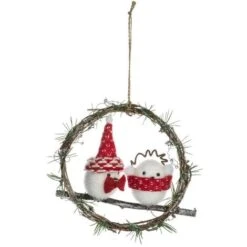 Argomento Di Natale Corona In Legno - Paio - Feeric Lights & Christmas