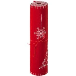 Runner Di Feltro Rosso -  120 X 30 - Feeric Lights & Christmas -Lemax Negozio 83772022 3