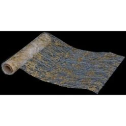 Tessuto Filetto Bianco - 28 X 500 Foglia D Oro - Feeric Lights & Christmas