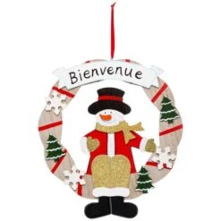 Decorazione Legno Corona Benvenuto - Feeric Lights & Christmas -Lemax Negozio 83777385 5