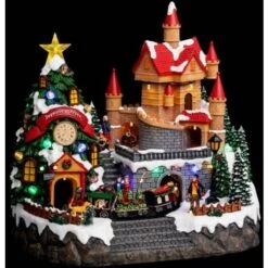 Villaggio Di Natale Illuminato, Villa Di Babbo Natale E Treno - Feeric Lights & Christmas