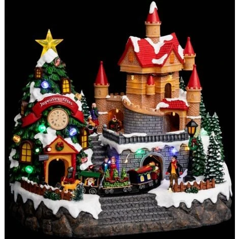 Villaggio Di Natale Illuminato, Villa Di Babbo Natale E Treno - Feeric Lights & Christmas 3 Villaggio Di Natale Illuminato, Villa Di Babbo Natale E Treno - Feeric Lights & Christmas