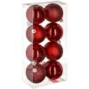 Pallina Natalizia 70mm X 8 Rossa - Feeric Lights & Christmas -Lemax Negozio 83777515 1