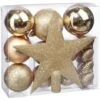 Kit Di Gingilli Di Natale 18 Pezzi Oro - Feeric Lights & Christmas -Lemax Negozio 83777634 1
