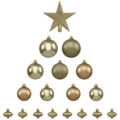 Kit Di Gingilli Di Natale 18 Pezzi Oro - Feeric Lights & Christmas -Lemax Negozio 83777634 2