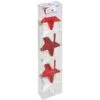 Soggetto Stella Di Plastica X 6 Rosso Bianco - Feeric Lights & Christmas