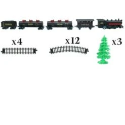 Villaggio Di Natale - Accessori Per Treno A 24 Pezzi - Feeric Lights & Christmas