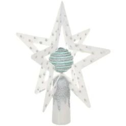 Abete Crest 3D Star Ball - Blanc/menthe - Feeric Lights & Christmas