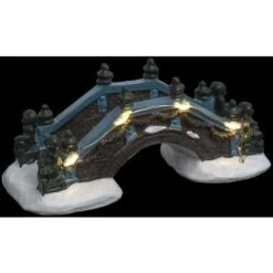 Accessori Per Il Villaggio Di Natale, Ponte Di Pietra - Ponte Di Pietra Con Statuetta - Feeric Lights & Christmas -Lemax Negozio 85736749 3